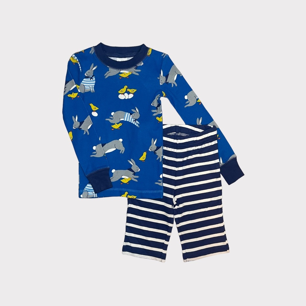 Mini Boden Bunny & Baby Chick Pattern Pajamas